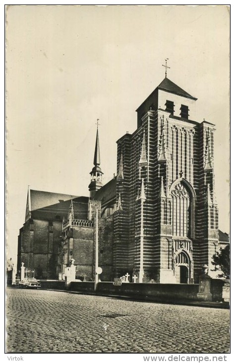 Geel :  Sauviller , Grote Markt , Kerk St. Dimphina  (  Geschreven Metzegel ) - Geel