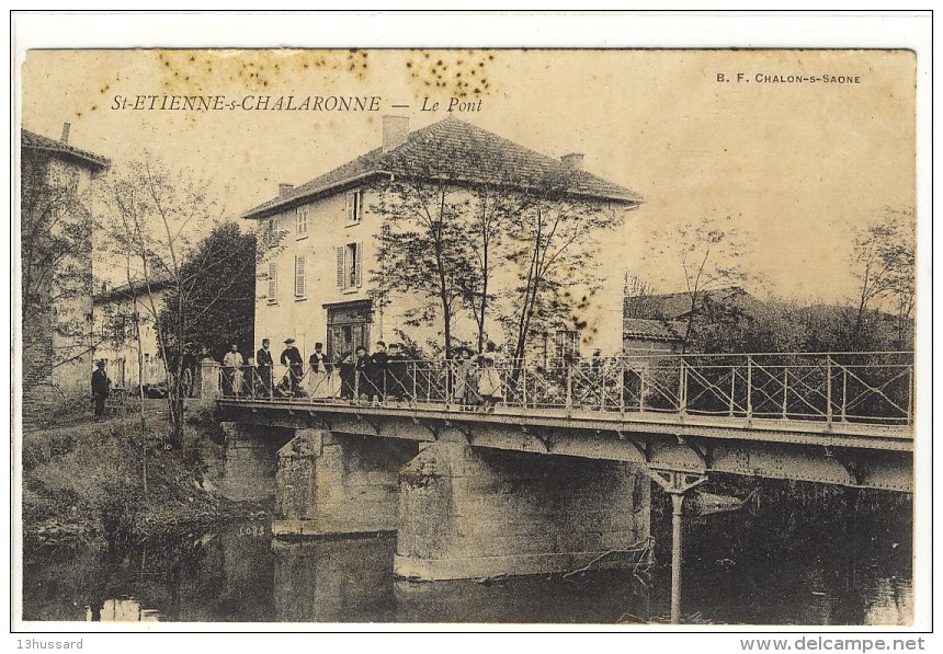 Carte Postale Ancienne Saint Etienne Sur Chalaronne - Le Pont - Non Classés