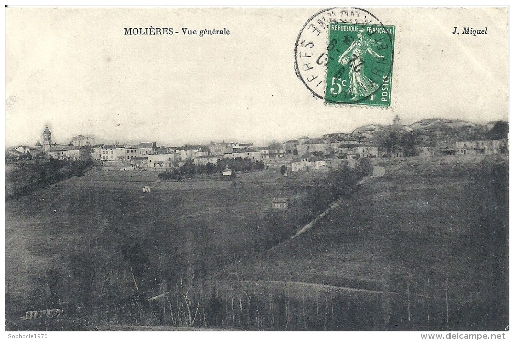 MIDI PYRENEES - 82 - TARN ET GARONNE -MOLIERES - Vue Générale - Molieres