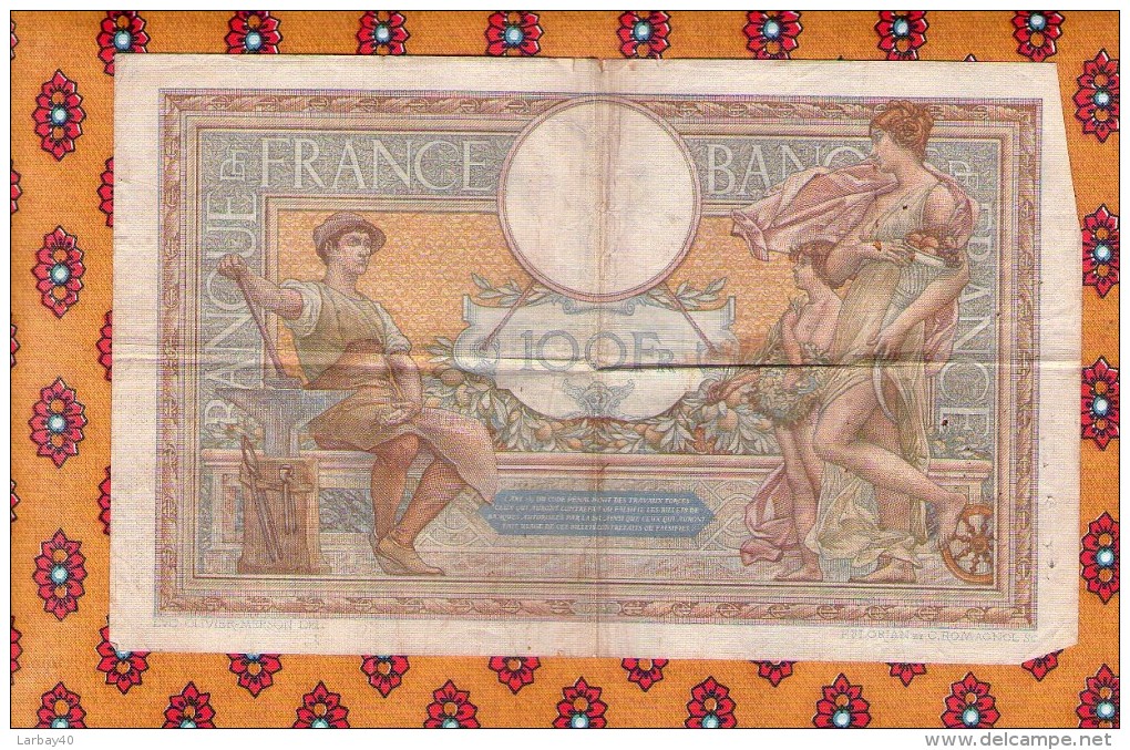 1 Billet De Cent Francs 1935 - 100 F 1908-1939 ''Luc Olivier Merson''