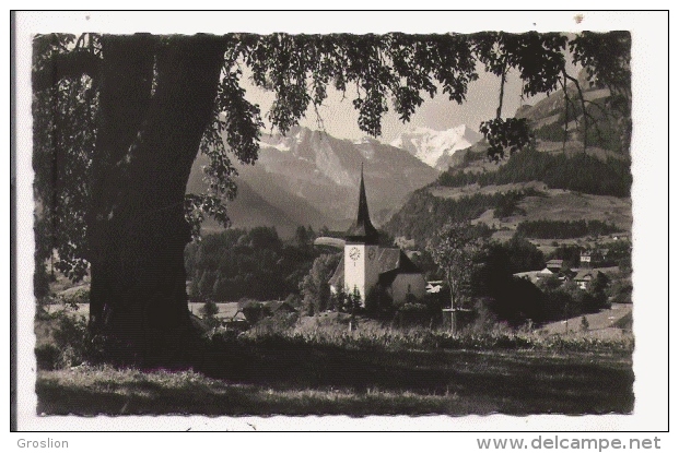 FRUTIGEN KIRCHE MIT BALMHORN ALTELS - Frutigen