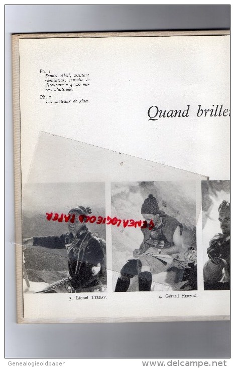 74 - CHAMONIX- LIVRE ALPINISME- MARCEL ICHAC- QUAND BRILLENT LES ETOILES DE MIDI- AIGUILLES ROUGES-1960 - Rhône-Alpes