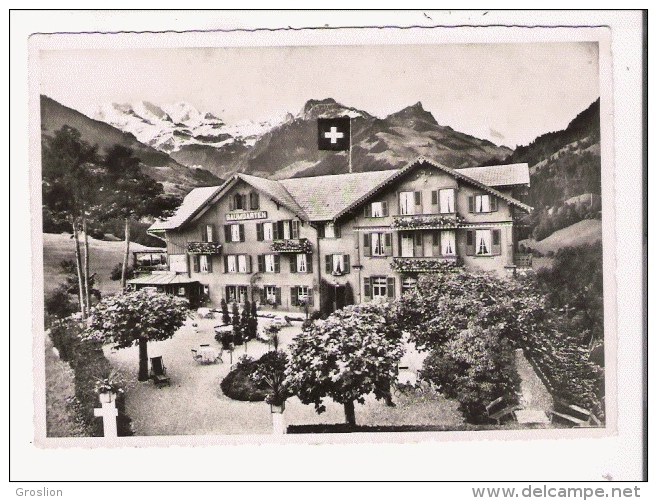 AESCHI 5308 HOTEL BAUMGARTEN MIT BLICK NACH DER BLUMLISALP - Aeschi Bei Spiez