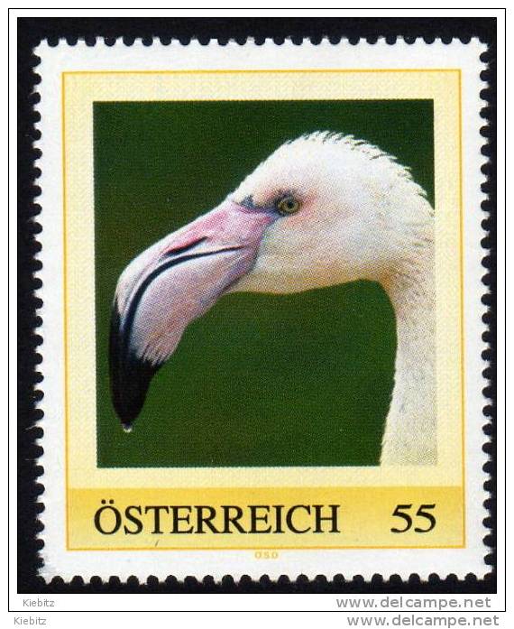 ÖSTERREICH 2009 ** Rosa Flamingo / Phoenicopterus Roseus  - PM Personalized Stamp MNH - Flamingo