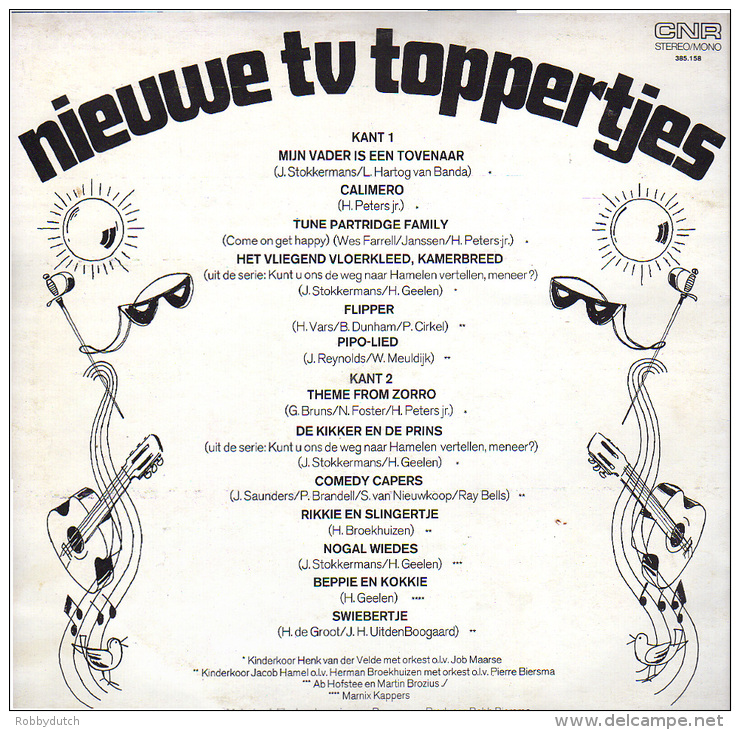 * LP *  NIEUWE TV TOPPERTJES (Herkenningsmelodieën Van Tv-series) (Holland 1972 EX!!!) - Bambini