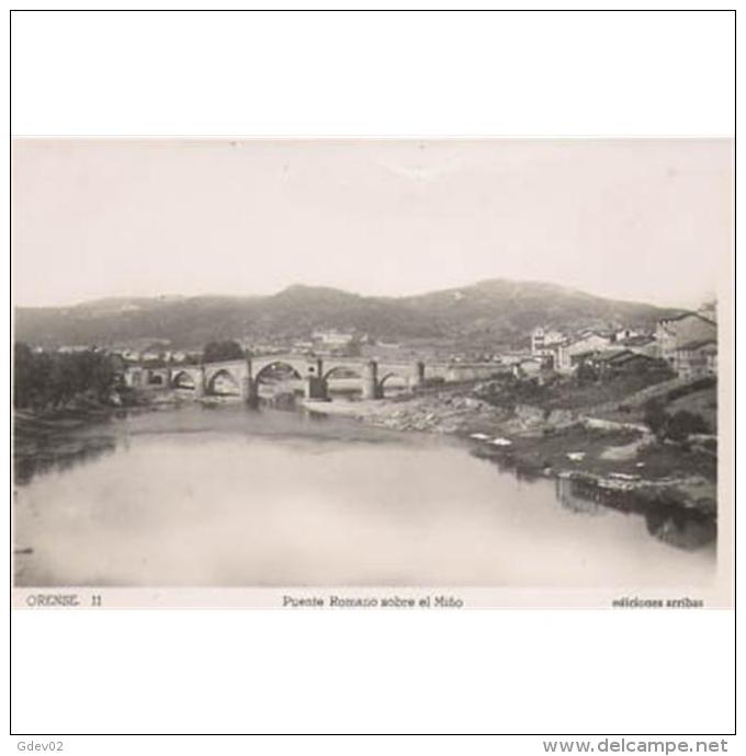 ORSTPA003-LFT4272.Tarjeta Postal DE ORENSE.PUENTE ROMANO Sobre El RIO MIÑO. ORENSE - Orense