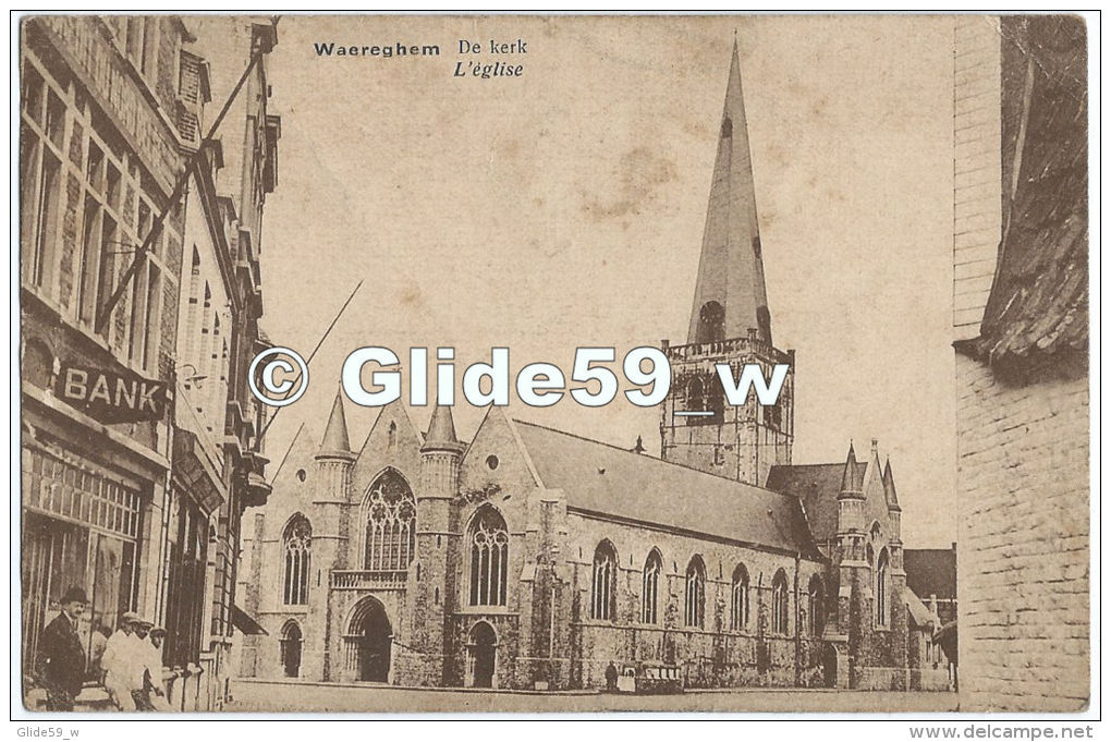 WAEREGHEM - De Kerk - L'église (animée) - Waregem