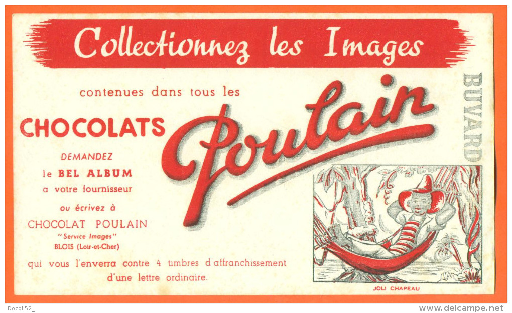 Buvard Chocolats Poulain  - Collectionnez Les Images - Kakao & Schokolade