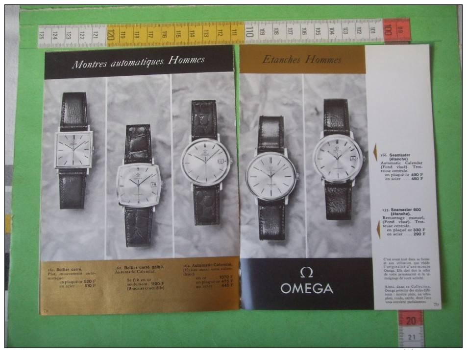 97 ) Publicite :  Montre  :  Omega  Geneve    ; Verso   :   6 Scans - Werbung