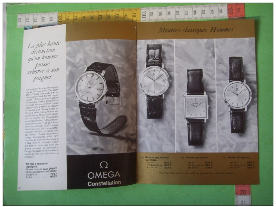 107) Publicite :  Montre  :  Omega  Geneve    ; Verso   :   6 Scans - Werbung