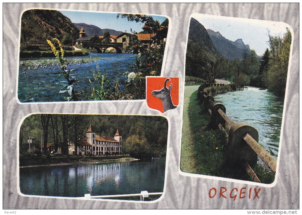 09 Ariege Ax Les Thermes Le Village D´orgeix L´oriége Le Lac - Ax Les Thermes