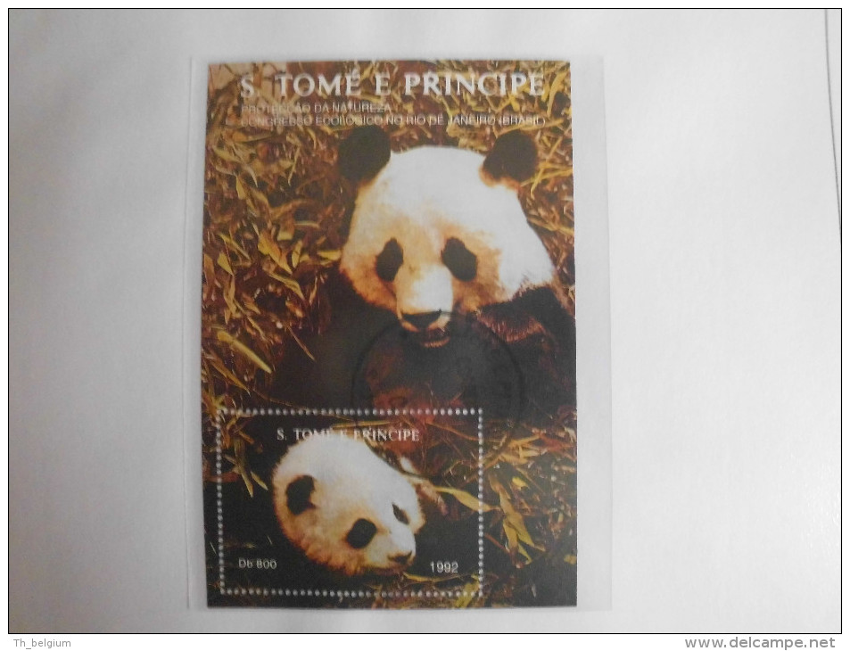 Sao Tomé E Principe 1992 - Wwf - Bedreigde En Beschermde Dieren / Endangered And Protected Animals - Serie + 2 SS - Used Stamps