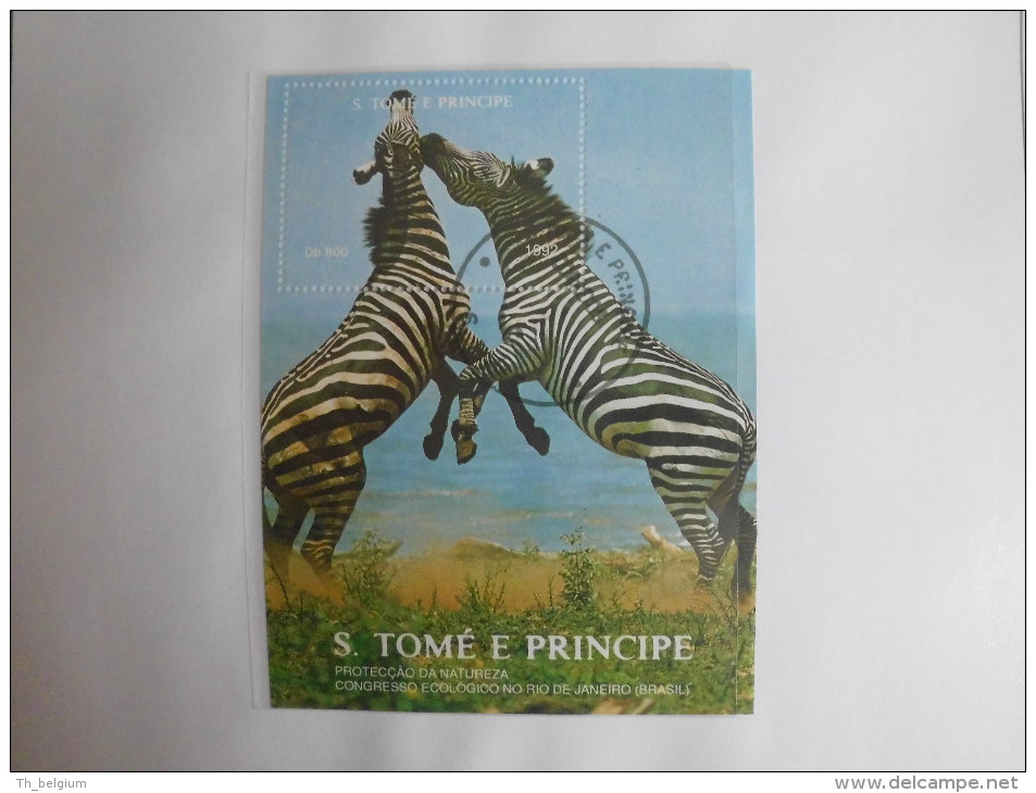 Sao Tomé E Principe 1992 - Wwf - Bedreigde En Beschermde Dieren / Endangered And Protected Animals - Serie + 2 SS - Oblitérés