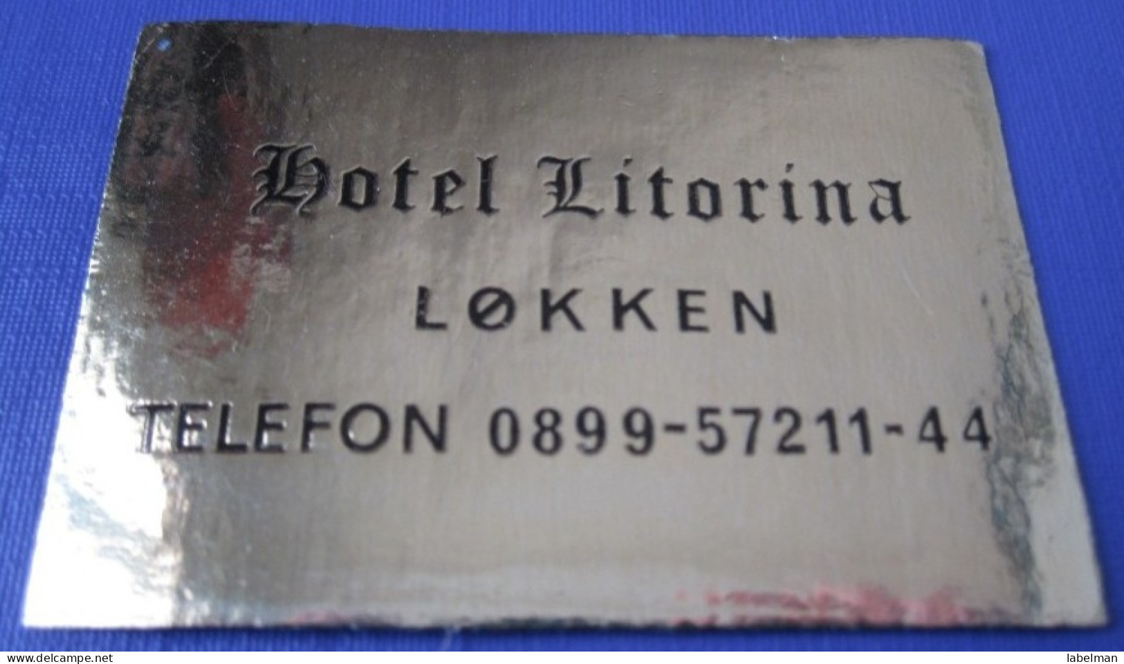 HOTEL HOTELLI HOTELL MINI LITORINA LOKKEN MISSION COPENHAGEN DANMARK DECAL LUGGAGE LABEL ETIQUETTE AUFKLEBER - Hotel Labels