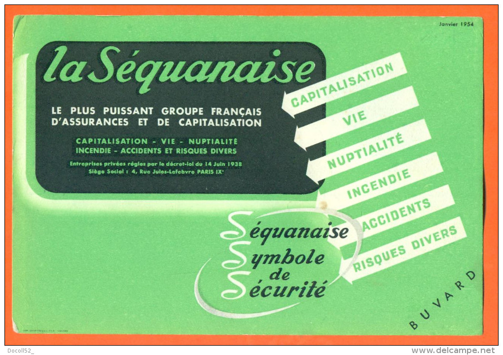 Buvard  La Sequanaise - Banque & Assurance