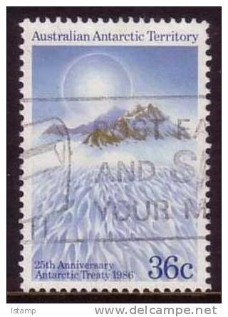 1986 - Australian Antarctic Territory 25th Anniversary Of TREATY 36c Stamp FU - Usados