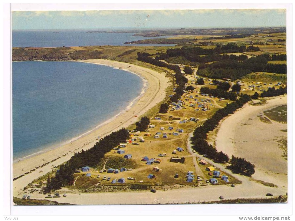 CPSM  Saint Coulomb  Vue Aérienne Du Camping Et Des Plages De La Guimorais Pointes Du Meinga Des Grands Nez Et Du Grouin - Saint-Coulomb