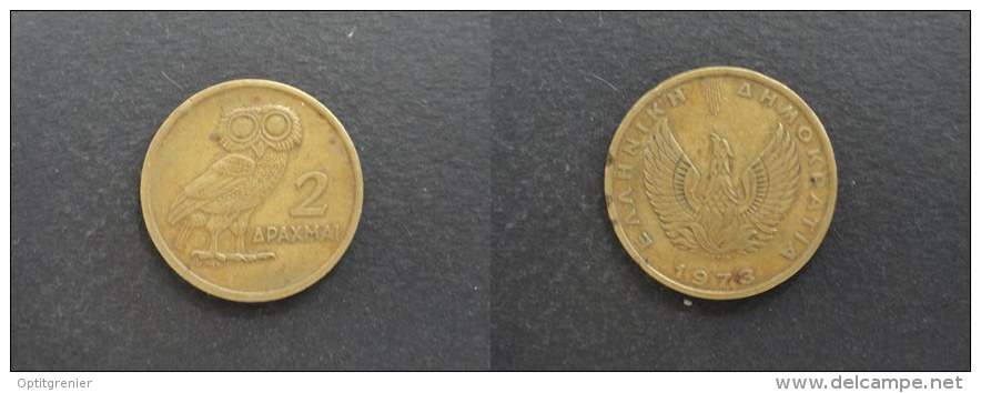 1973 - 2 DRACHMAI DRACHMES GRECE GREECE - Grecia