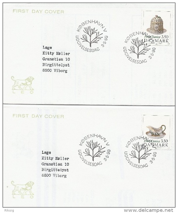 Bicentenary Of Flora Danica Banquet Service  -   4 Covers    Fdc.  Denmark.  H-116 - Porcelain