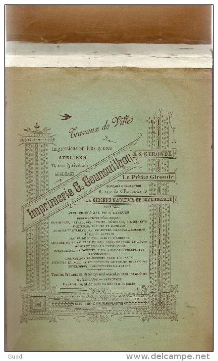 BORDEAUX -  ALBUM  1890 - CHAMBON PHOTOGRAPHE PUB MAGGI LE NIL CHAUSSURES ANDRE DENTIFRICE SOULAC RHUM  ETC - Unclassified