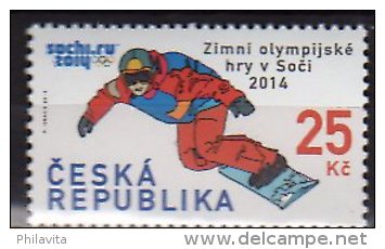 2014 Czech /Tschechien  - Sochi Olimpics - Snowboard - 1 V Paper - MNH** - Ungebraucht