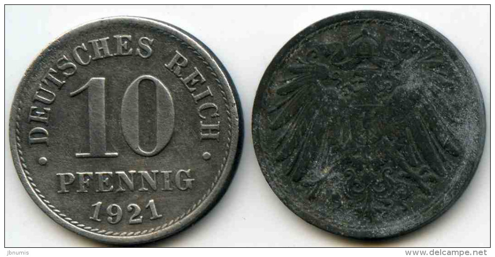Allemagne Germany 10 Pfennig 1921 J 299 KM 26 - 10 Pfennig