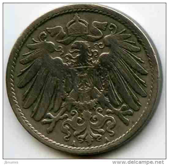 Allemagne Germany 10 Pfennig 1901 A J 13 KM 12 - 10 Pfennig