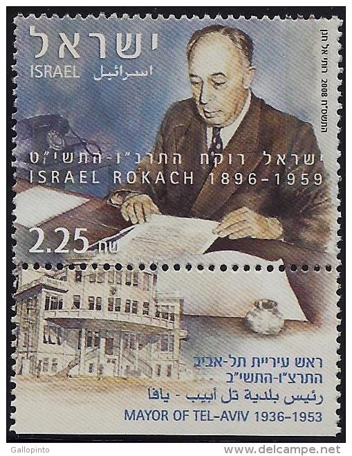ISRAEL ISRAEL ROKACH MAYOR Of TEL AVIV Sc 1713 MNH 2008 - Ungebraucht (mit Tabs)