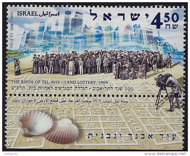 ISRAEL TEL AVIV LAND LOTTERY CENT. Sc 1714 MNH 2008 - Ungebraucht (mit Tabs)