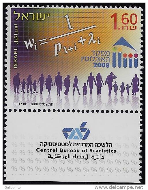 ISRAEL CENSUS Sc 1752 MNH 2008 - Ungebraucht (mit Tabs)