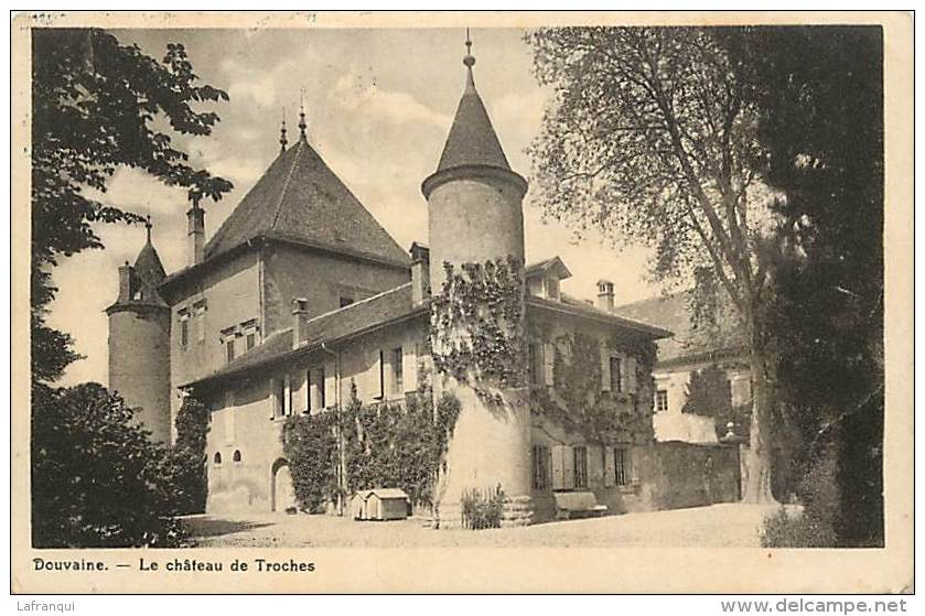 Ref E557- Suisse -  Douvaine - Le Chateau De Troches  - Carte Bon Etat  - - Roches