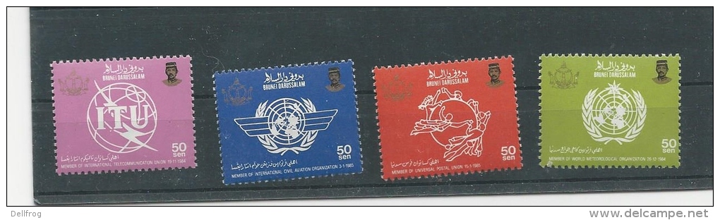 BRUNEI 1986 Sg 383-6 World Orgs. MNH - Brunei (1984-...)