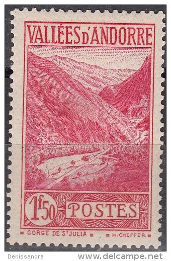 Andorre Français 1941 Michel 79 Neuf * Cote (2008) 1.00 Euro Gorges De Saint-Julia - Unused Stamps
