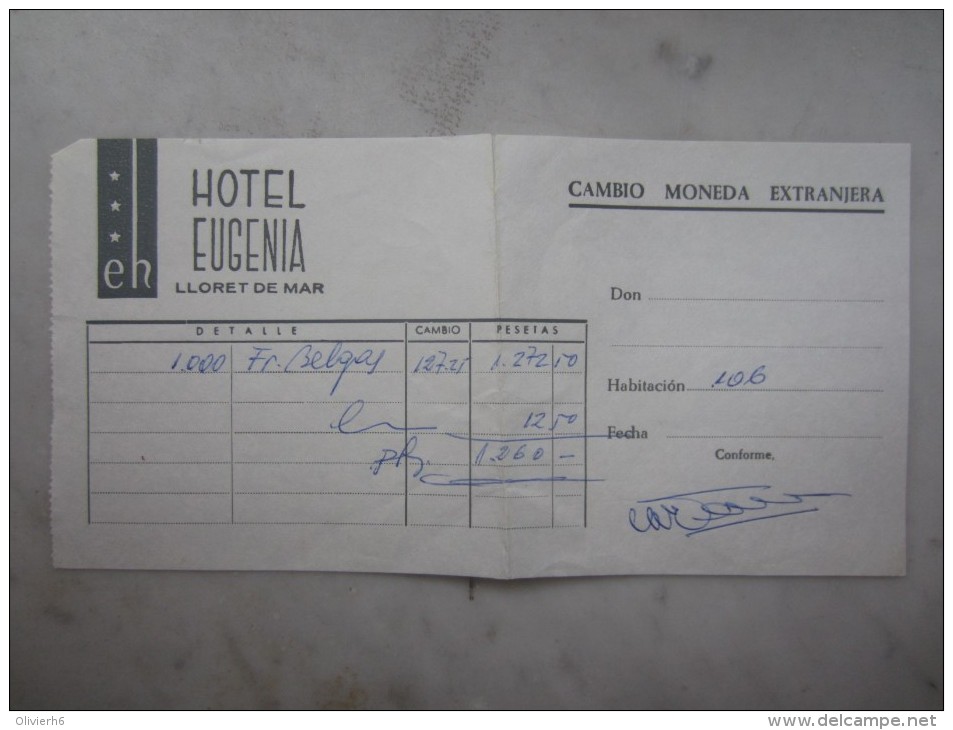 LOT Hôtel EUGENIA (M1505) ESPAGNE - LLORET DE MAR (5 Vues) Carretera De Tossa - Carte Postale Menu Change - Espagne