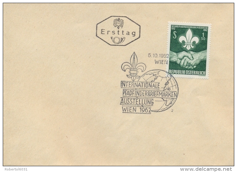 Austria 1962 FDC 50th Anniversary Of The Austrian Scouting - Oblitérés