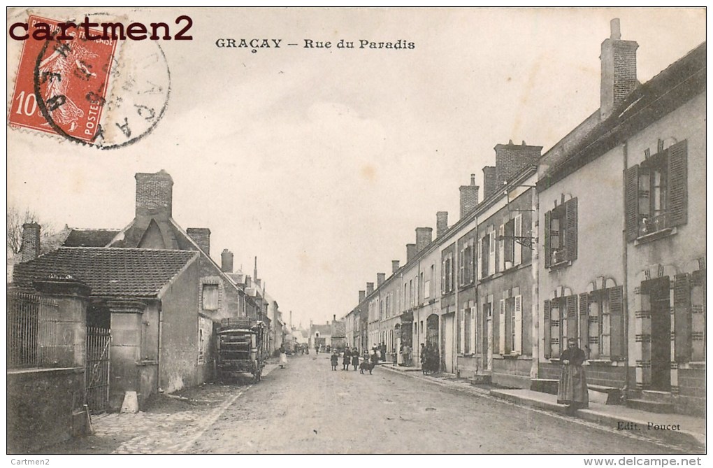 GRACAY RUE DU PARADIS 18 CHER - Graçay