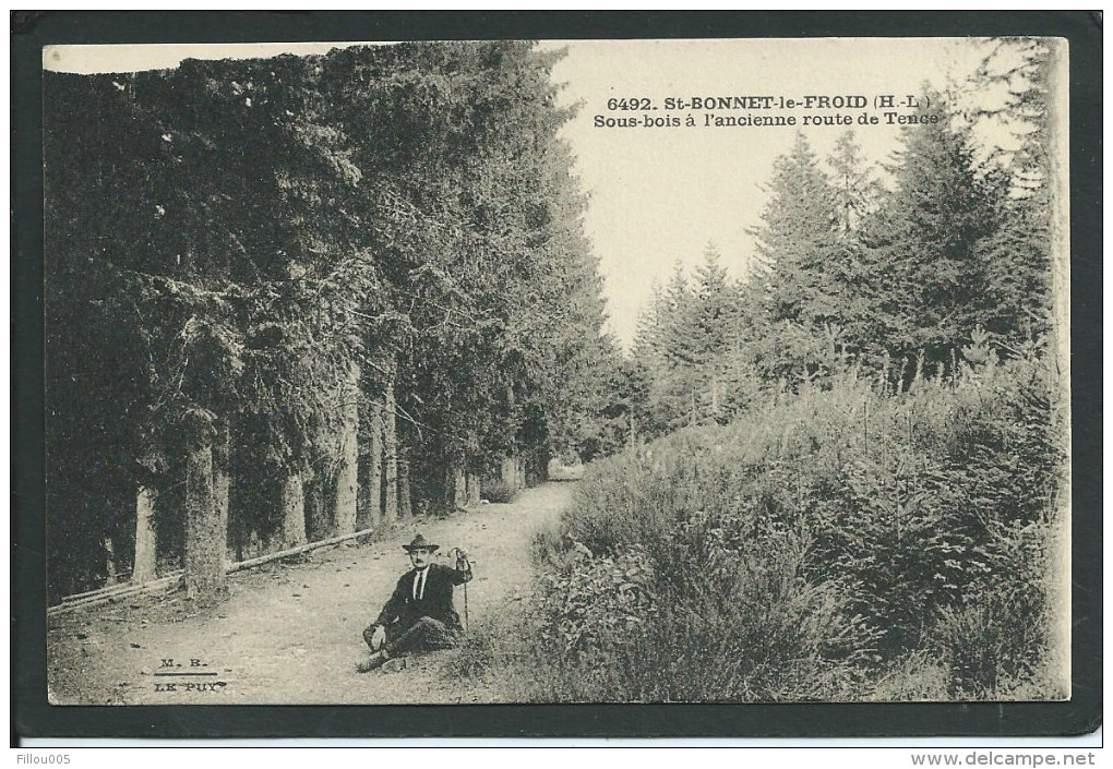 43. SAINT- BONNET- LE- FROID (HAUTE- LOIRE). ANIMEE..L´ ANCIENNE ROUTE DE TENCE..C1760 - Autres & Non Classés