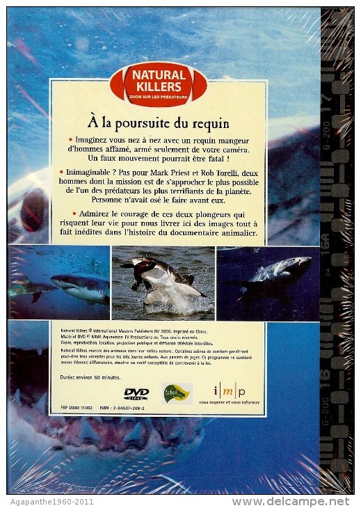 025 - DVD DOCUMENTAIRE    -  A La Poursuite Du Requin -    NEUF SOUS CELLOPHANE - Documentaires