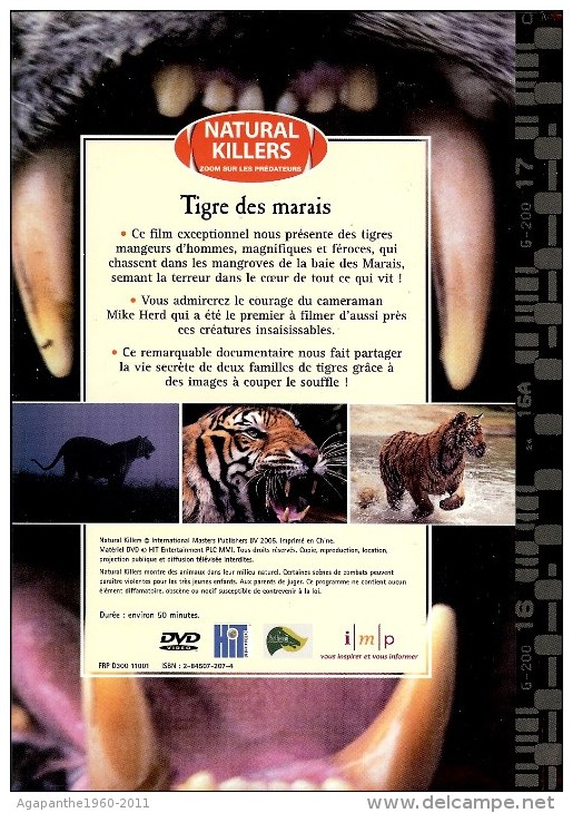 026 - DVD DOCUMENTAIRE    -  Le Tigre Des Marais - Documentaire