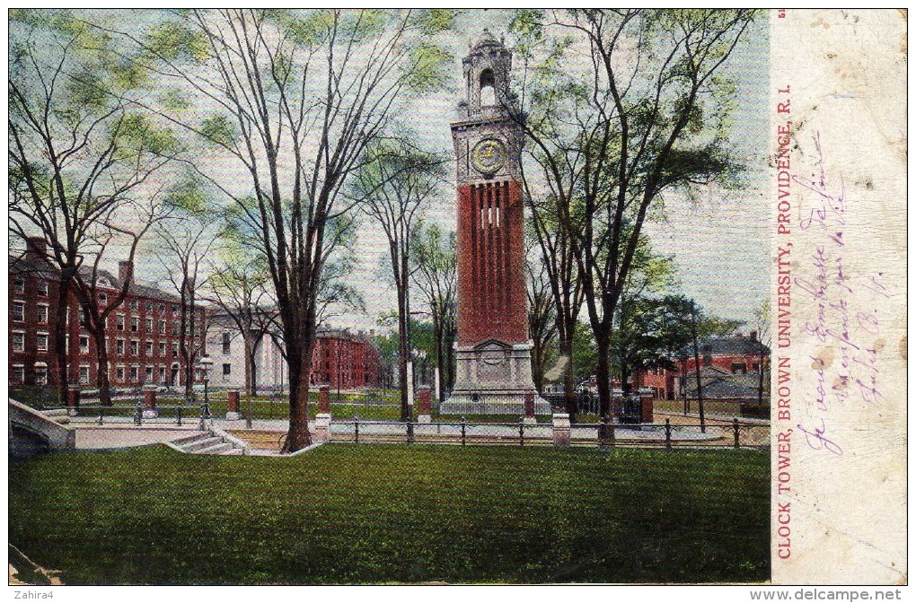 Clock Tower, Brown University, Providence, R.I. -  513 - Providence