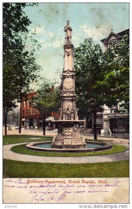 Soldiers Monument, Grand Rapids, Mich. - Grand Rapids