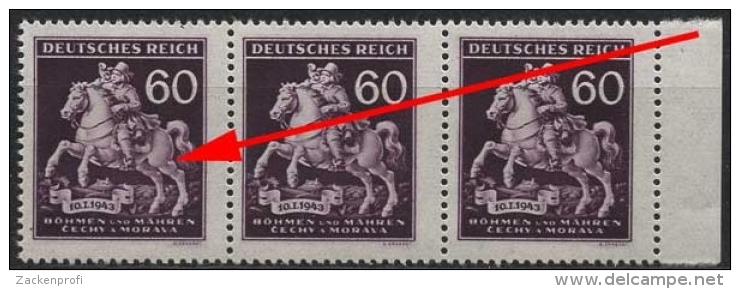 Böhmen & Mähren 113 Postfrisch Mit Plattenfehler XV - Unused Stamps