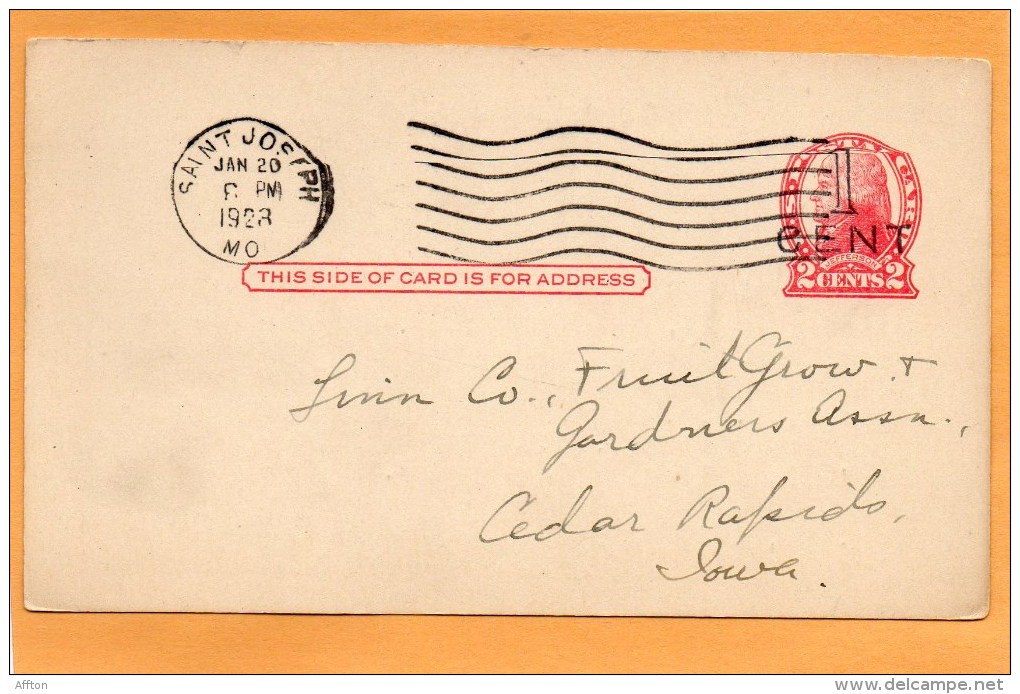 United States 1928 Card Mailed - 1901-20