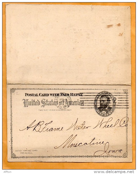 United States 1894 Card Mailed - ...-1900