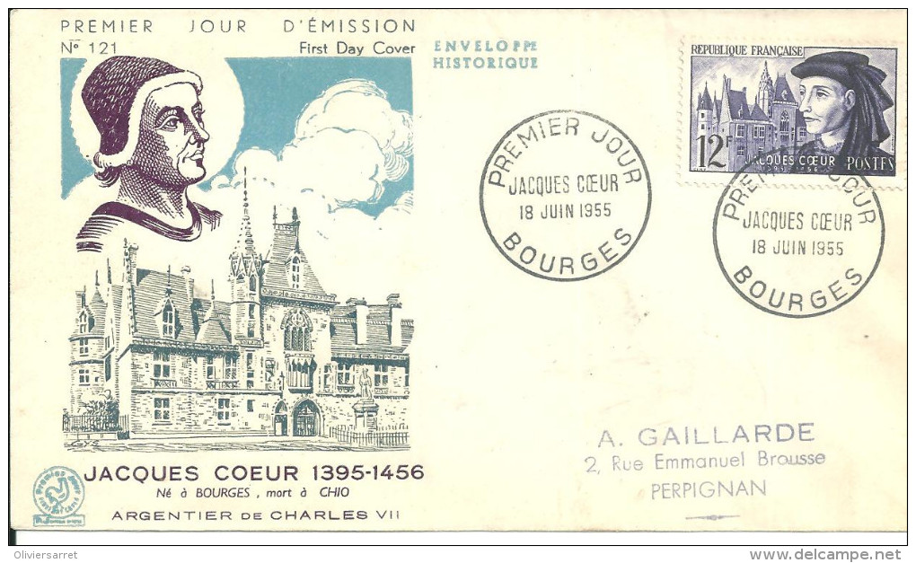 Bourges 18 06 1955 Jacques Coeur - 1950-1959
