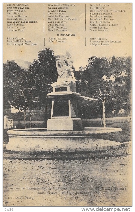 Souvenir De L'Inauguration Du Monument Aux Enfants Des Echelles (Savoie) Morts Pour La France (17 Juillet 1921) - Monuments Aux Morts