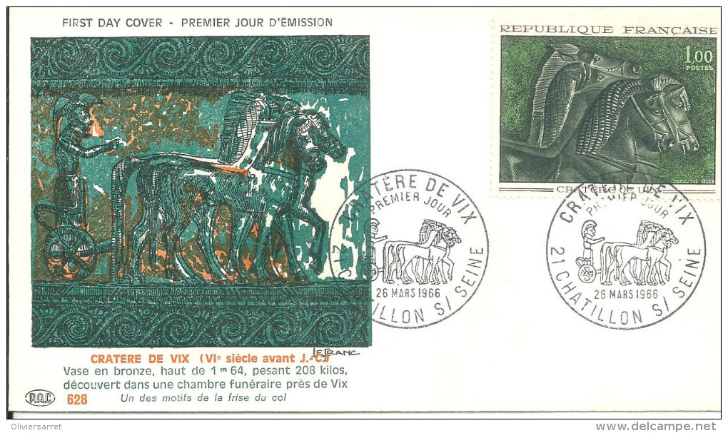 Chatillon Sur Seine 26 03 1966 Cratere De Vix - 1960-1969