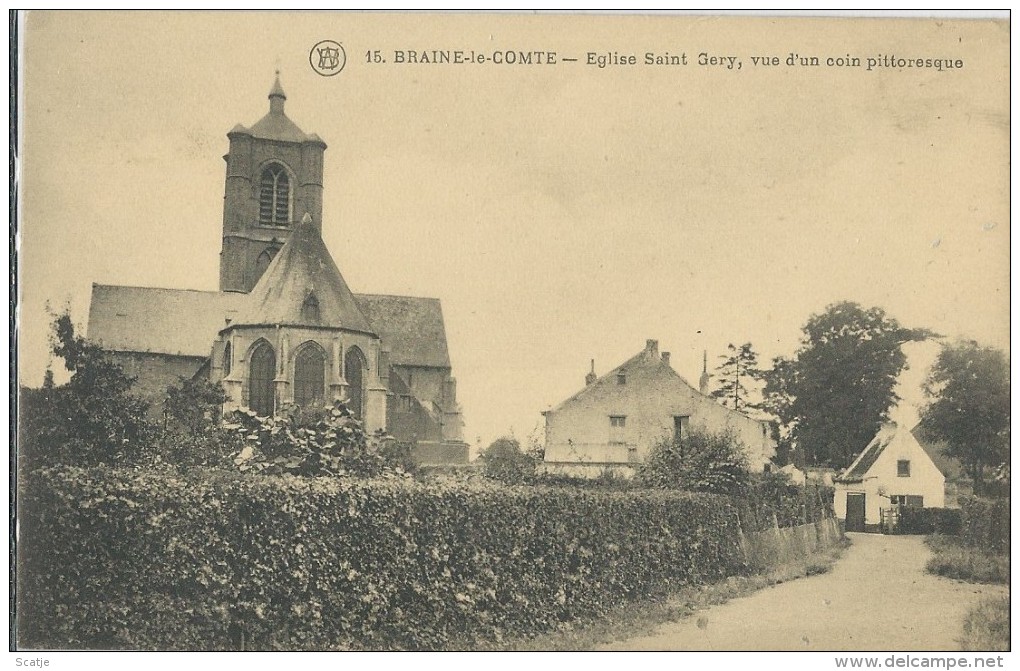 Braine Le-Comte  -  Eglise Saint Gery, Vue D'un Coin Pittoresque - Braine-le-Comte