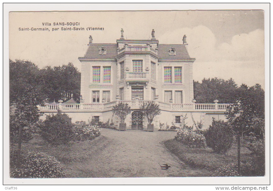 CPA VIENNE 86  ST GERMAIN Par ST SAVIN Villa SANS SOUCIS - Saint Savin