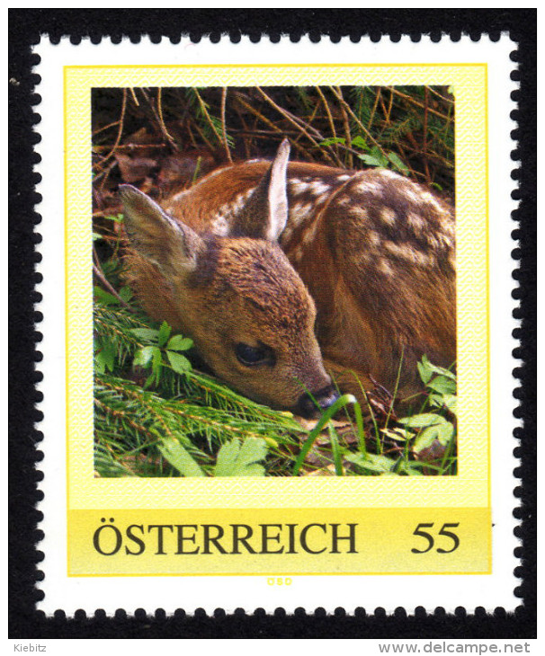 ÖSTERREICH 2007 ** Junges Reh, Kitz, Deer - PM Personalized Stamp MNH - Personalisierte Briefmarken